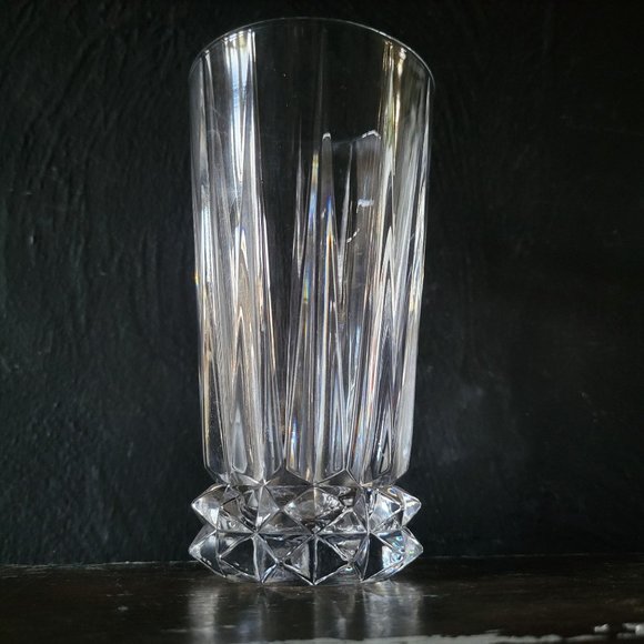 Vtg Rosenthal Germany Classic Blossom Heavy Lead Crystal Fluted Highball Glasses - Picture 1 of 6